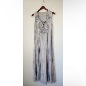 Vintage Embroidered Ice Blue Renaissance/ Fairy Dress